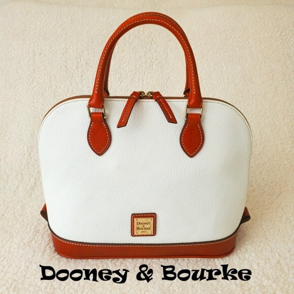 NWOT Dooney & Bourke Pebbled Leather Satchel - Picture 1 of 9